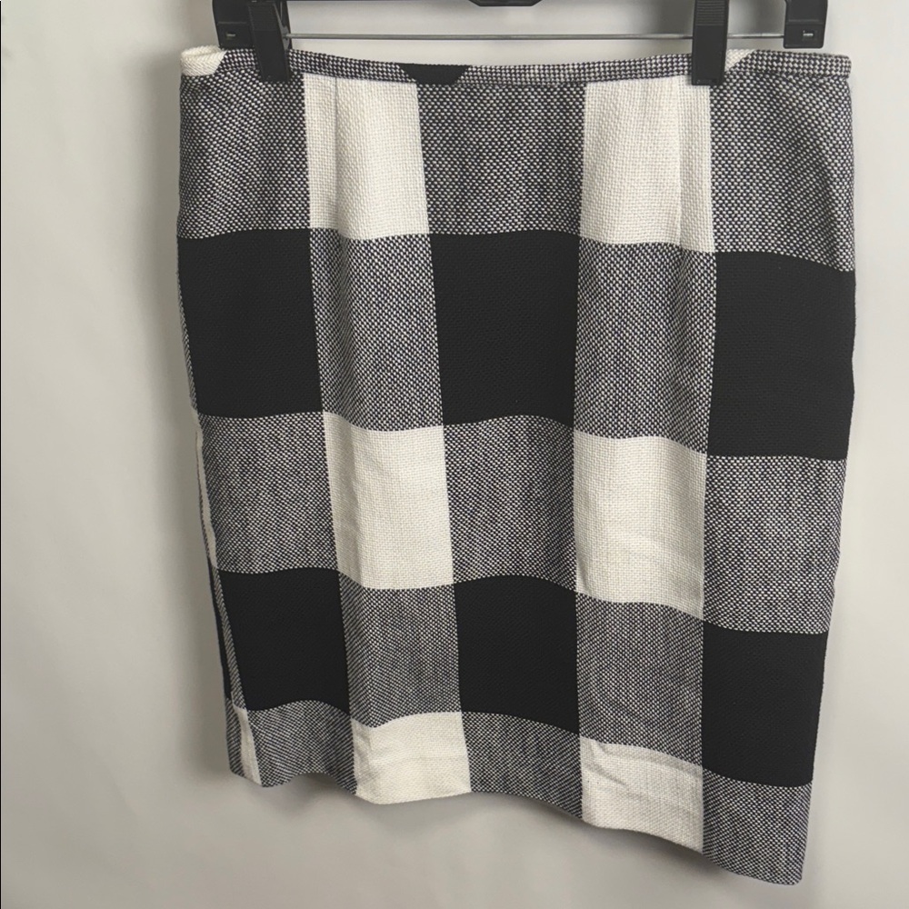 Focus 2000 Monochrome Checkered Pencil Skirt
